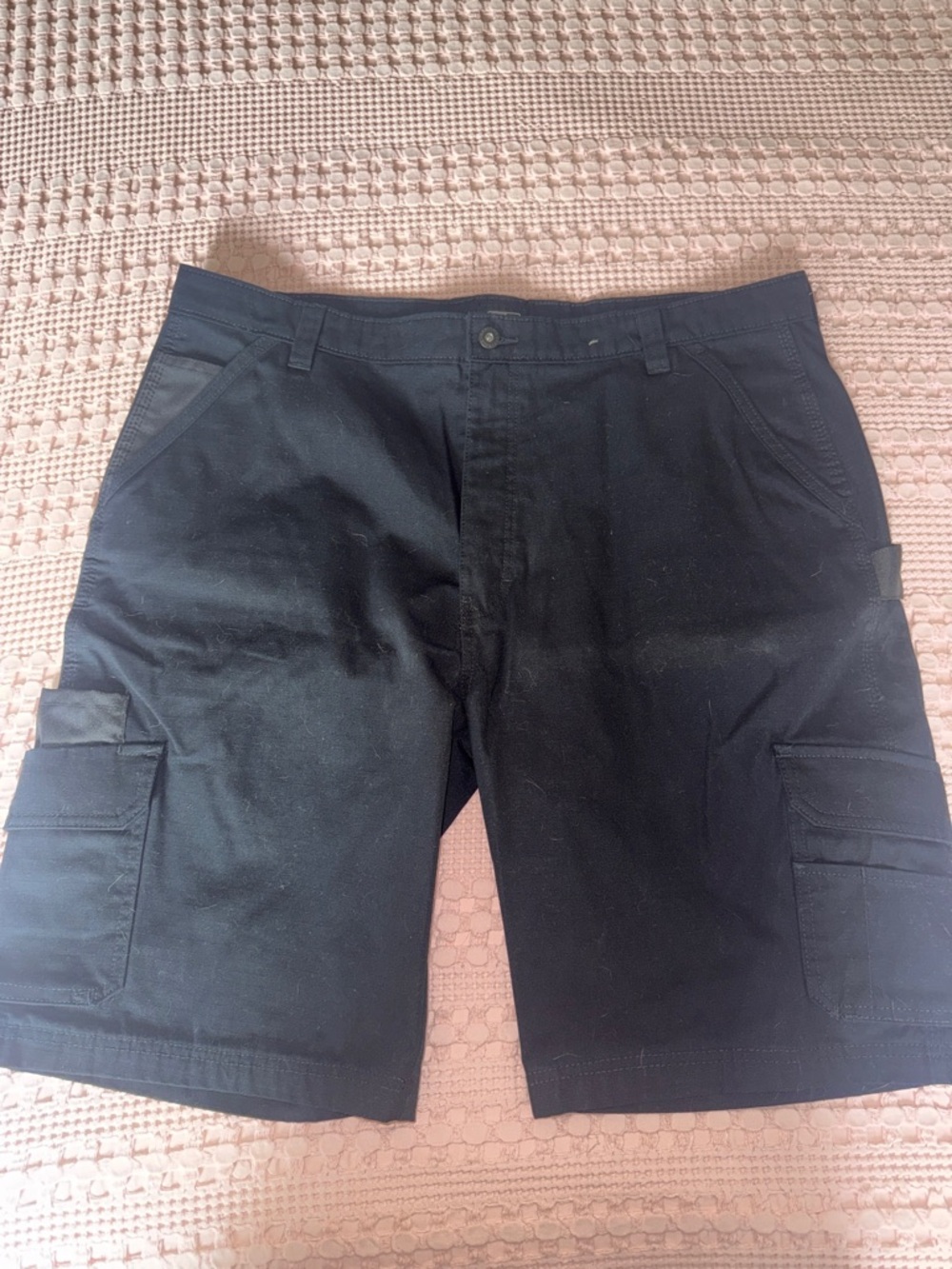Dickies Black Cargo Shorts with Side Pockets